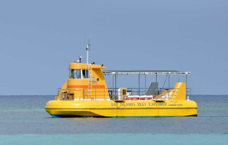 Roatan Glass Bottom Boat Excursion