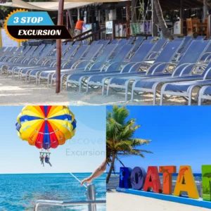 Beach Resort Day Pass + Parasailing + Roatan Sign