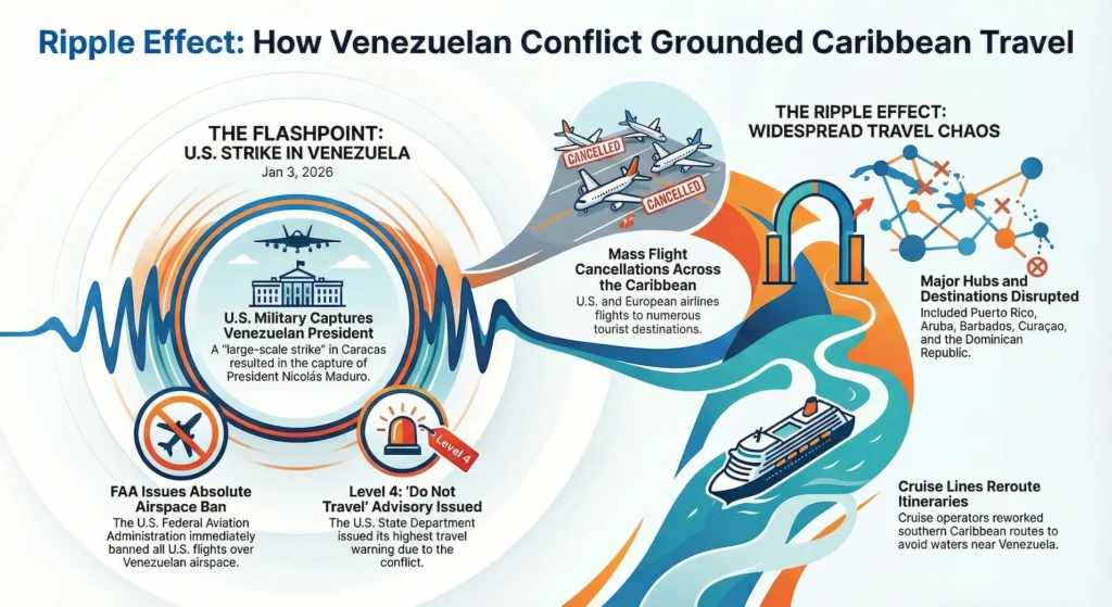 Venezuelan Conflict Grounds Caribbean Travel