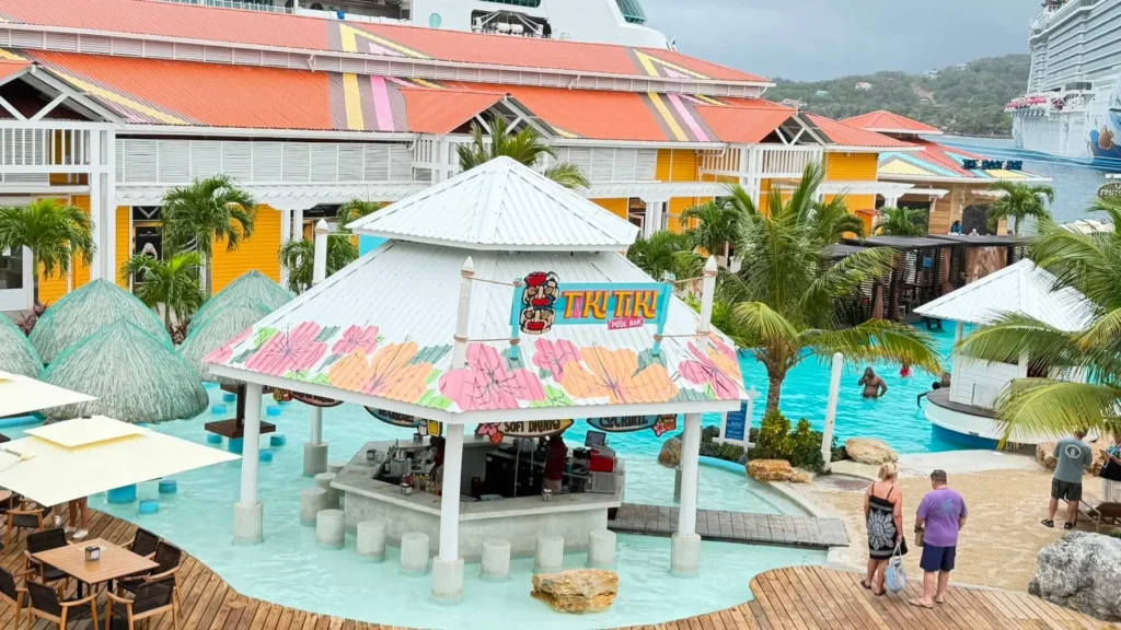 Poolside bar at Port of Roatan Town Center, Coxen Hole