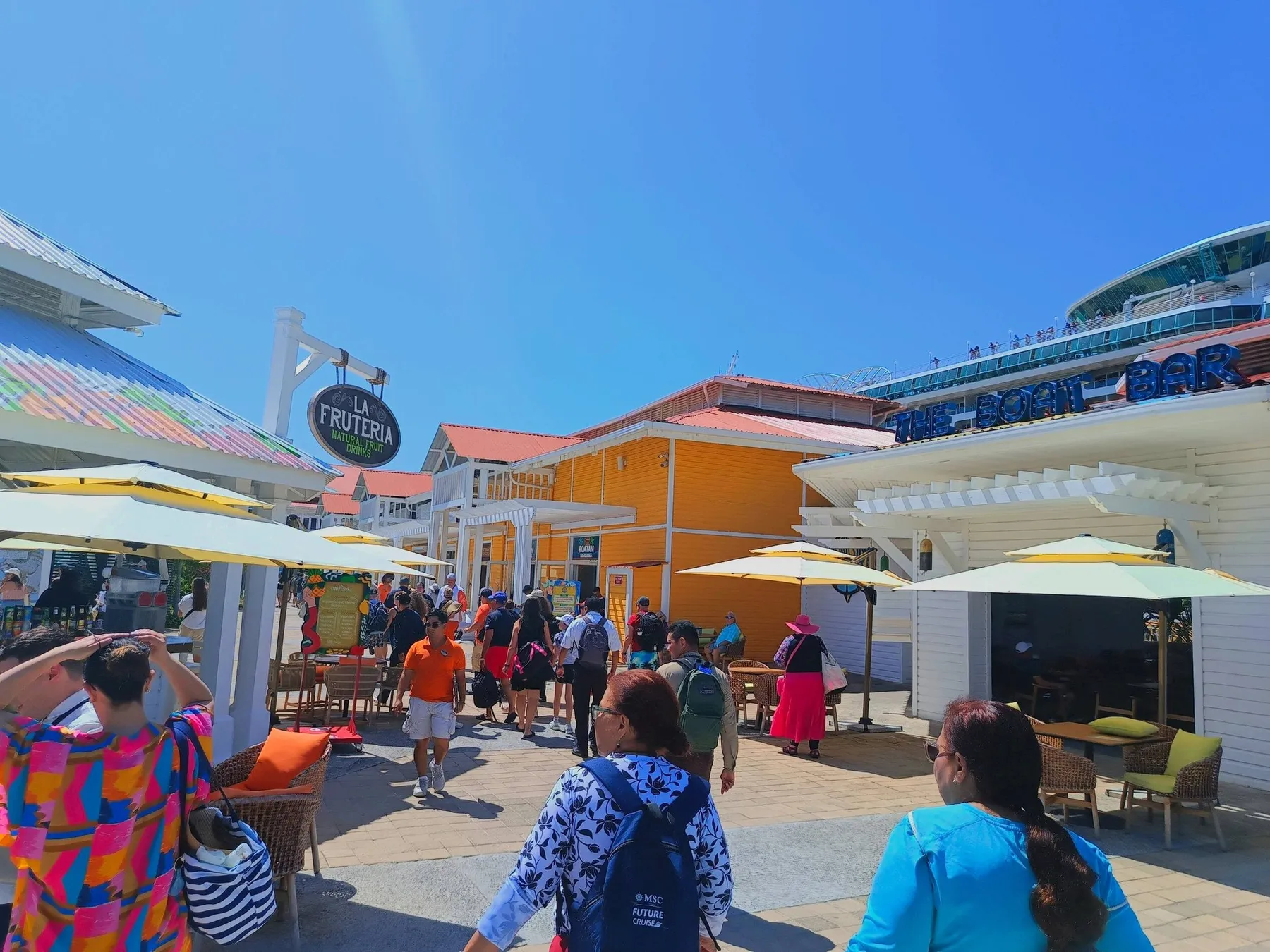 Town Center shops and dining at Port of Roatan, Coxen Hole